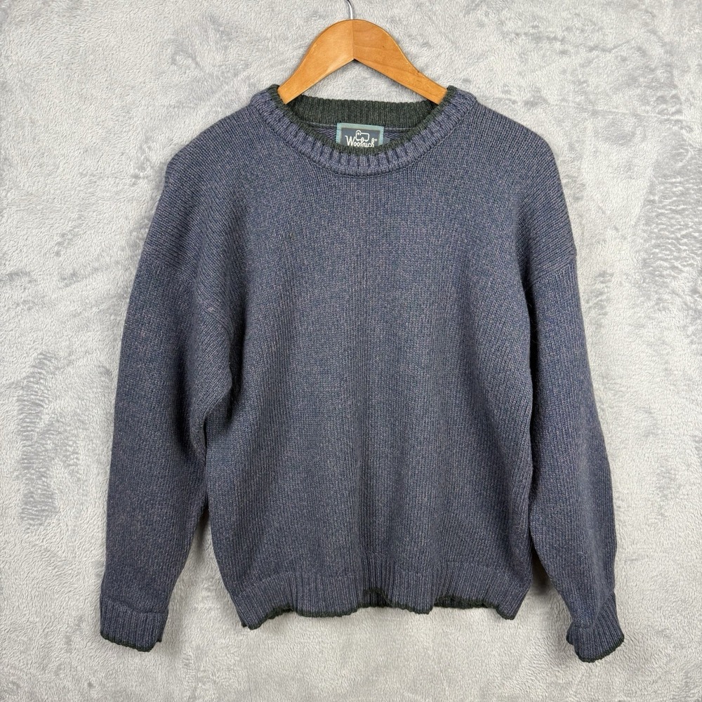 Woolrich Vtg Womens Sweater Chunky Knit Large Wool‎ 85% Wool Pullover Preppy
